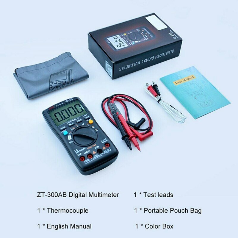 Bside ZT-300AB Digitale Multimeter Draadloze Technologie Ampèremeter True Rms Auto Belde Ligent Analoge Voltmeter Condensator Tester