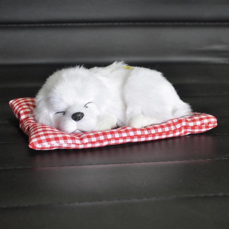 Kleine Simulatie Loensen Slapen Hond Met Geluid Mooie Dieren Knuffels Decoraties Voor Kinderen: D