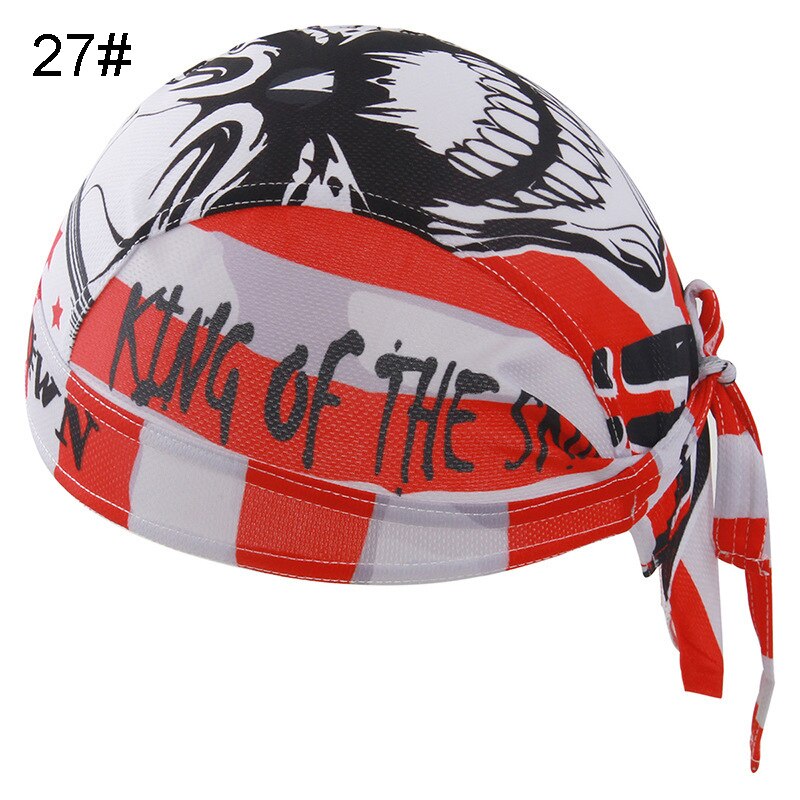 Casquette de cyclisme d'été respirante, bandeau de soleil, écharpe de cyclisme vtt, Bandana de vélo pour hommes, écharpe de tête Pirate: 27
