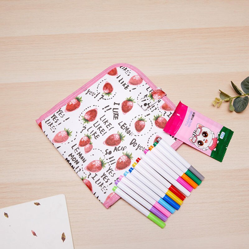 Kids Painting Book Portable Double-sided Erasable Drawing Animal Graffiti Writing Board Supplies Early Education: berry