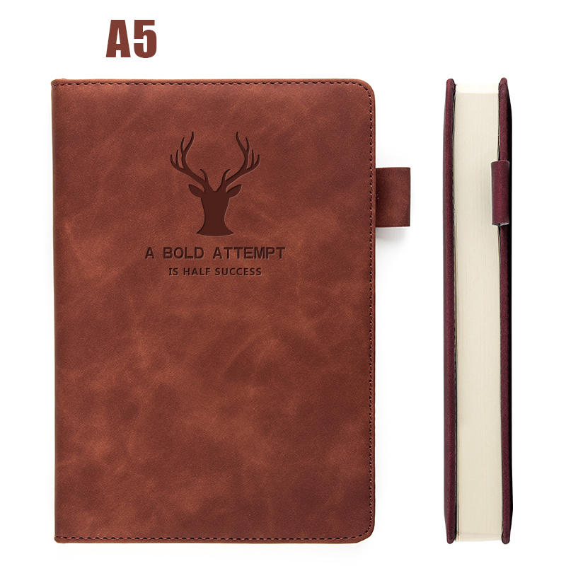 360 Pages Super Thick Wax Sense Leather A5 Notebook Business Office Daily Work Notebook NotebookS Free Portrayal Company Logo