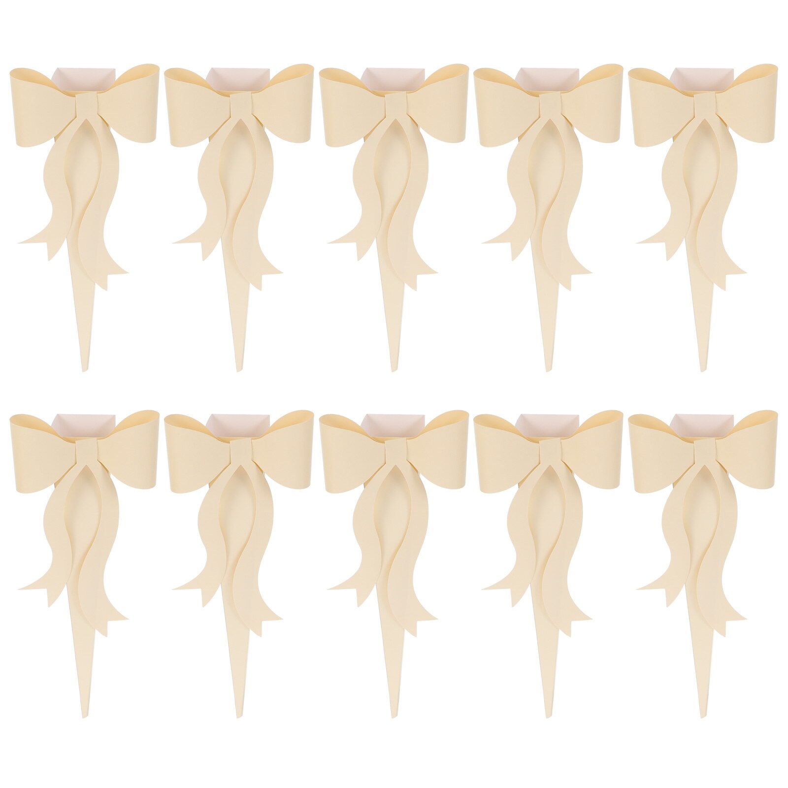 10 Sets Flower Arrangement Packing Box Bouquet Wrapping Box DIY Material for Bouquet: Light Yellow