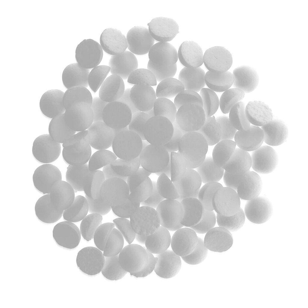 100pcs White 20mm Wedding Decor Modelling Craft Solid Foam Balls Hemispheres