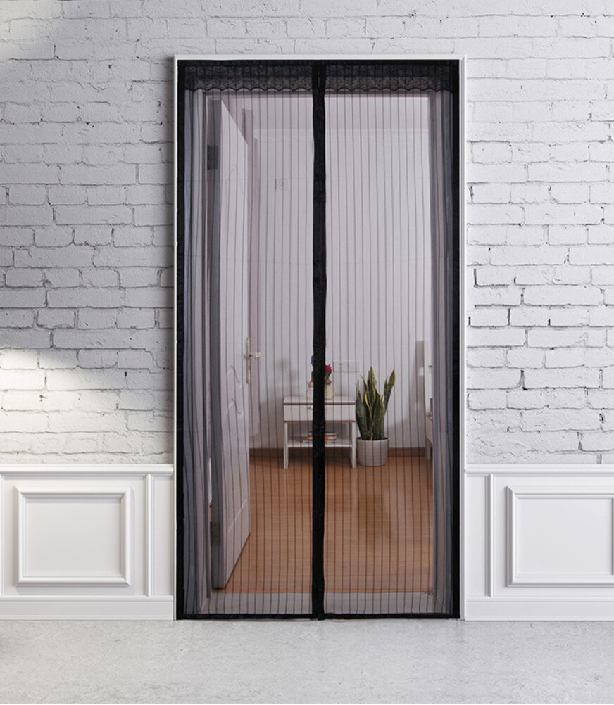 Magnetic Screen Door Curtain Anti-Mosquito Net Fly Screen Mosquito Protection Net Magnet Spring for Doors Windows