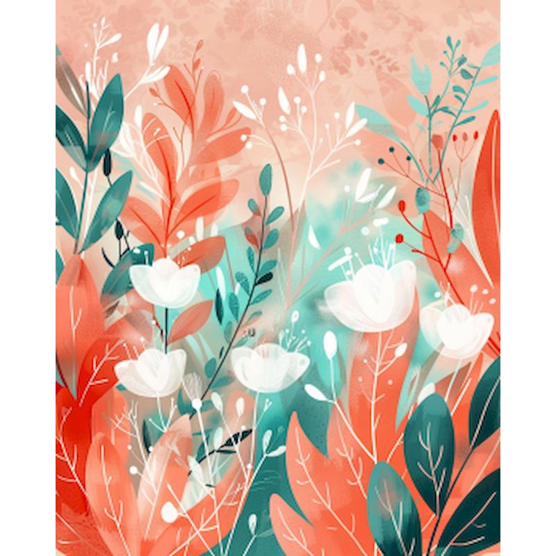 Foto Brauch diy Malerei von Zahlen Blumen färbung handgemalte Zauberstab kunst Bild modern auf Leinwand Ölgemälde von Nummer: Licht Grün / 50x25 cm