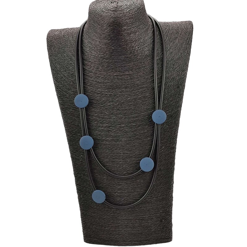 UKEBAY-collar de oro Color de madera para mujer, collares ajustados para mujer, joyería Simple hecha a mano, collares de lujo góticos que combinan con cadenas para suéter