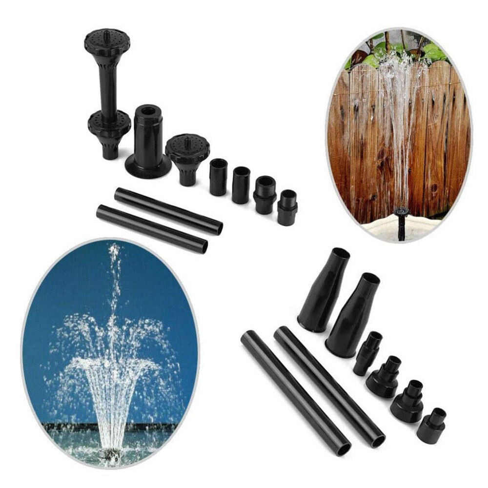 1 Set Fontein Hoofd Set Vijver Fontein Dompelpomp Accessoires Multifunctionele Plastic Fontein Nozzle