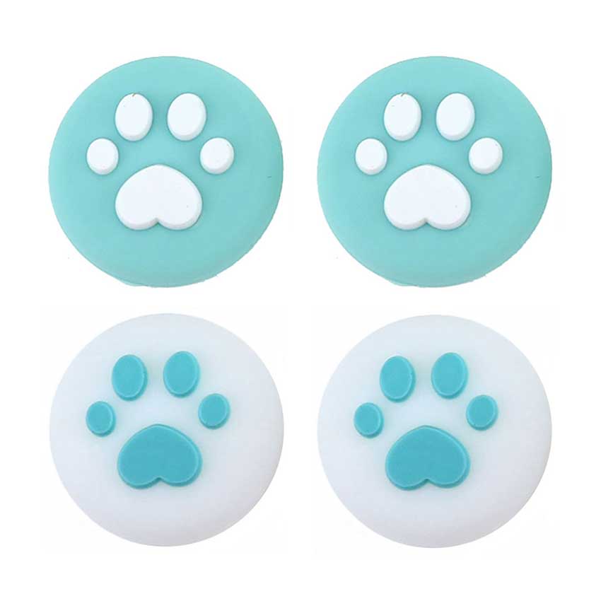 YuXi 4pcs Cute Cat Paw Claw Thumb Grip Cover Case For Nintendo Switch Lite Joy-Con Joy Con Joystick Analog Stick Caps: W W W1 W1