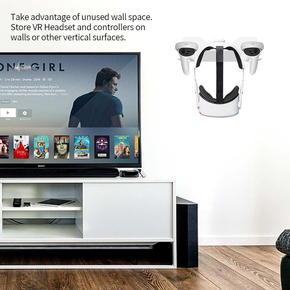 Wandhalterung aus metall mit haken für oculus quest 2 zubehör, vr-headset, controller, brille für quest rift-s, hp reverb  g2 und htc vive