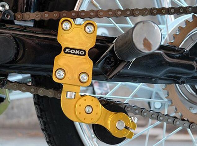 Motorcycle Chain Adjuster Black Red Automatic Regulator Chain Tensioner Aluminum Alloy For Most Motorcycle
