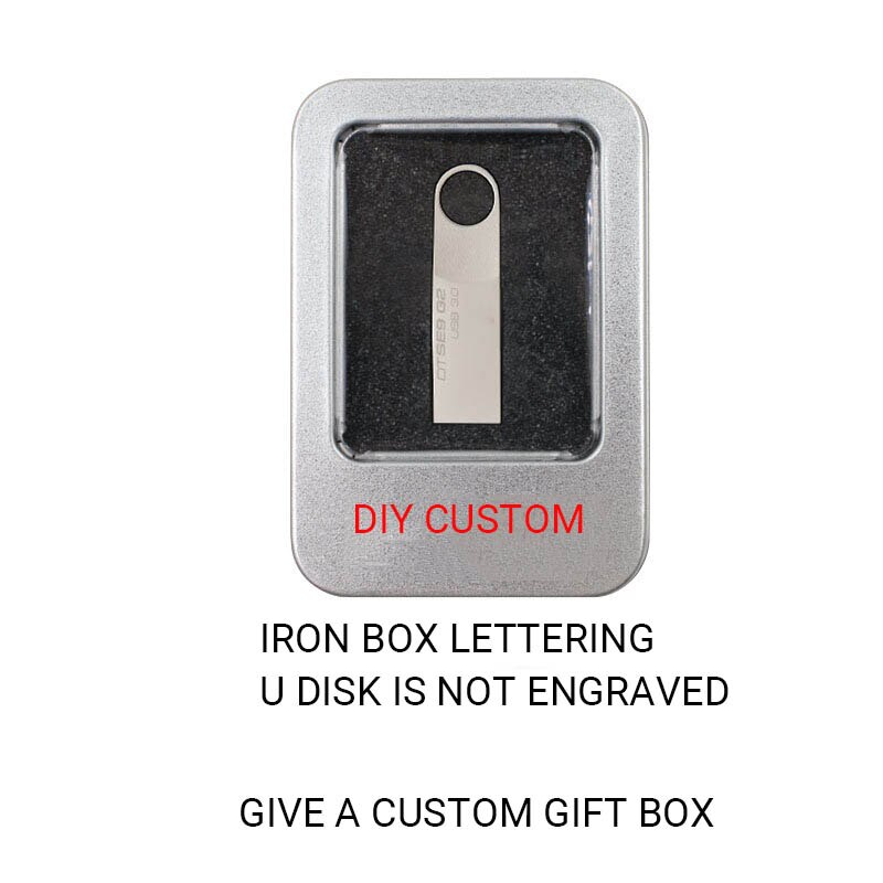 Kingston Usb Flash Drive 64GB 16gb 32gb Pendrive de Metal memoria palo Cle USB 3,0 Pen Drive clave personalizada DIY DJ pulgar tipo C Otg