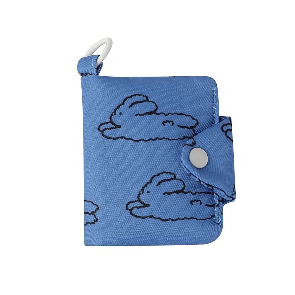 Cute Student Coin Purse Card Simplicity Floral Korean Wallet Card Holder for Girls Portable Cute Small Storage Bag: black