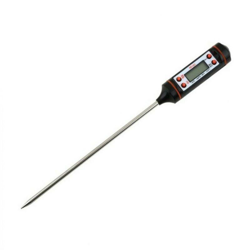 Thermomètre Numérique à Sonde WT-1 - Pour Cuisine, BBQ, Viande, Mémoire, Affichage °C/°F, Auto-extinction