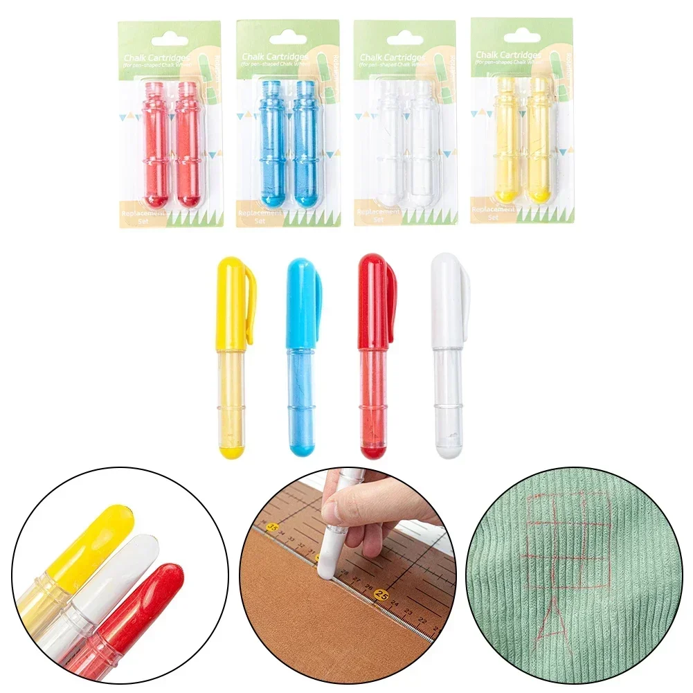 Marcadores de tela de tiza de costura coloridos, accesorios de costura, lápices de tiza para ropa, marcadores de tela, accesorios de costura, herramientas de bolígrafo para ropa