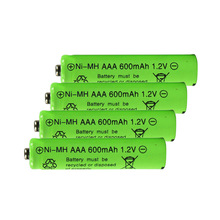 1pcs AAA batterij 600 mAh1pcs AAA Oplaadbare batterij NI-MH 3A 1.2 V aaa batterij voor Klokken, muizen, computers, speelgoed