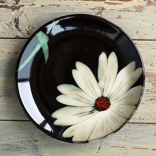 Tableware Special Restaurant Ceramic Plate and Japanese Flat Plate: SUNFLOWER 21cm
