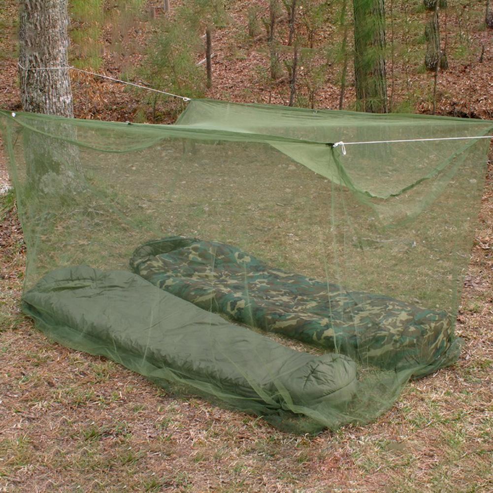 Mosquitera para acampar, tienda de viaje, para el hogar red mosquitera, viaje al aire libre, conveniente para llevar al aire libre, red mosquitera verde del ejército