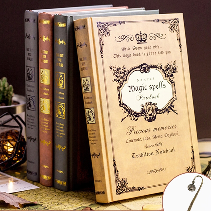 European Retro Thick Magic Notebook A5 Diary Book Classical for Students