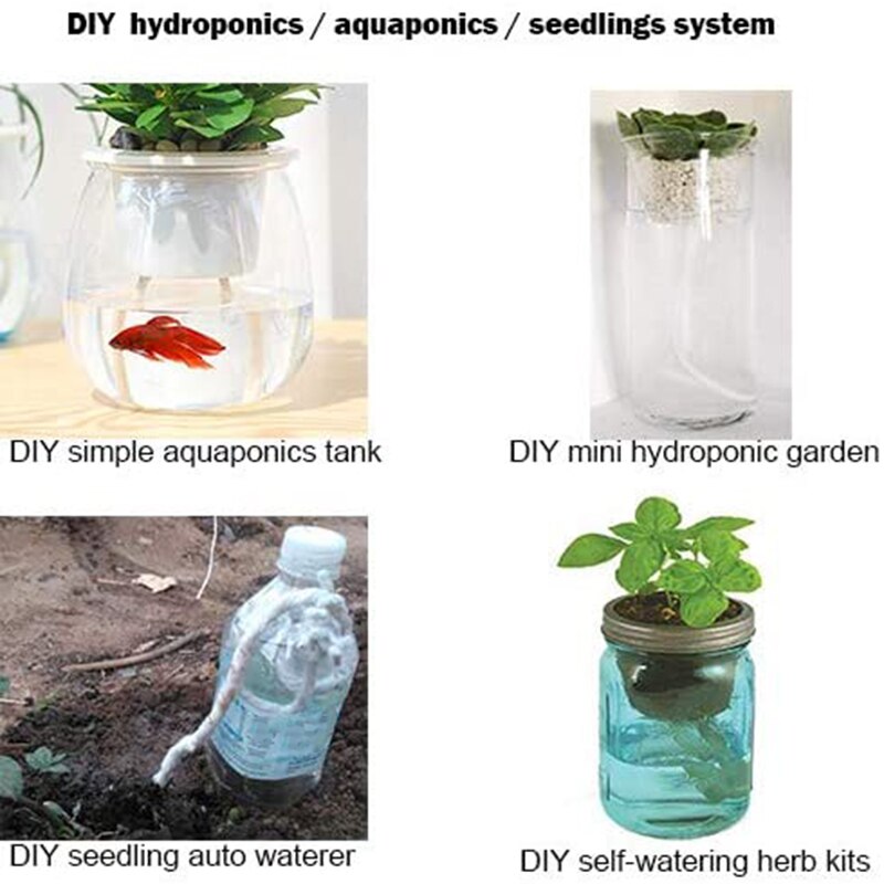 Self Watering Capillary Wick Cord Vacation Plant Sitter DIY Self-Watering Planter Pot Automatic Water Wicking Hydroponic