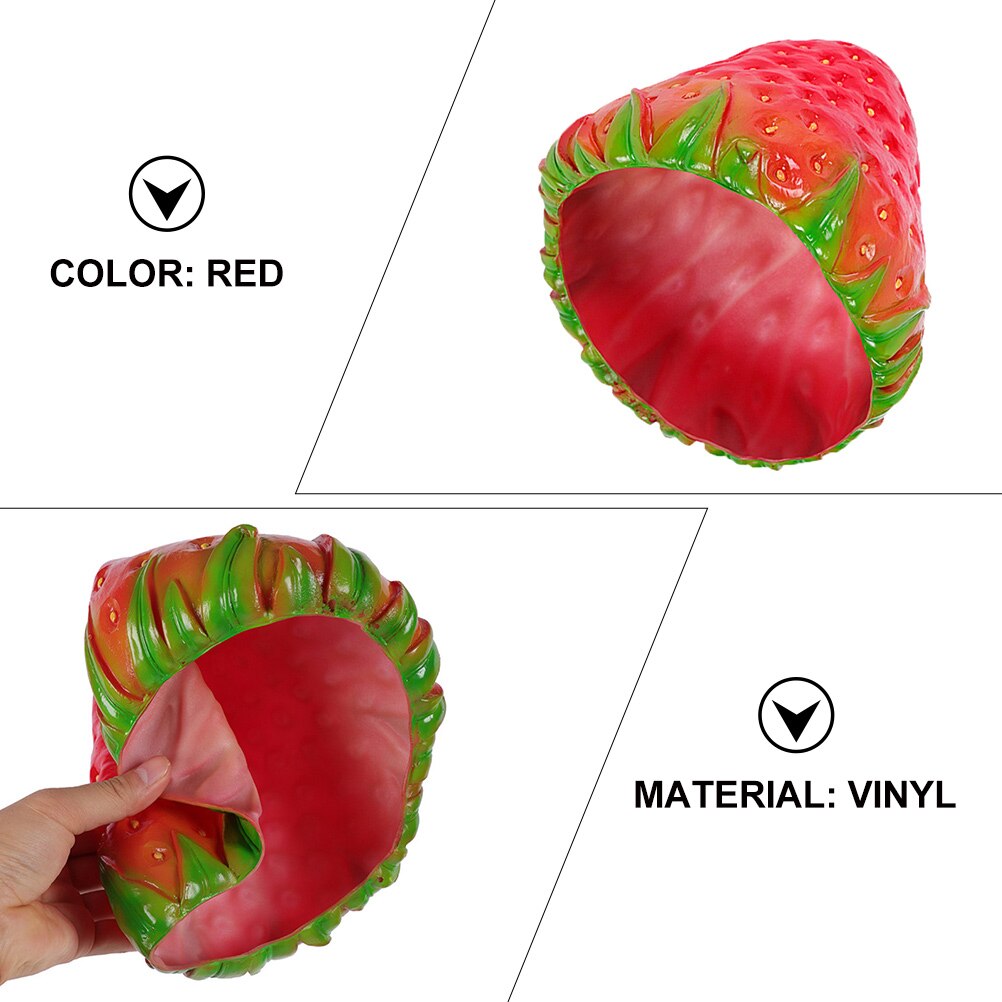 Drôle fraise chapeau nouveauté carnaval fête habiller Cosplay Costume chapeau fraise casquette Performance chapeau pour enfants fête d'anniversaire