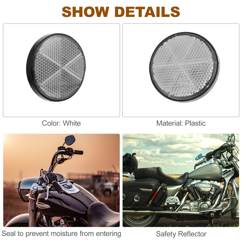 10Pcs Universal Motor Ronde Reflector Scooter Reflector Motorfiets Reflector