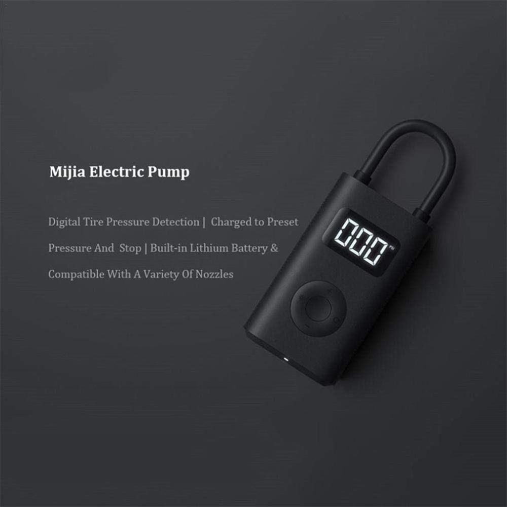Xiaomi mijia oppusteligt dæktryk elektrisk pumpe digital skærm monitor beskyttet kompressor multi-dyse til bildæk oppustning