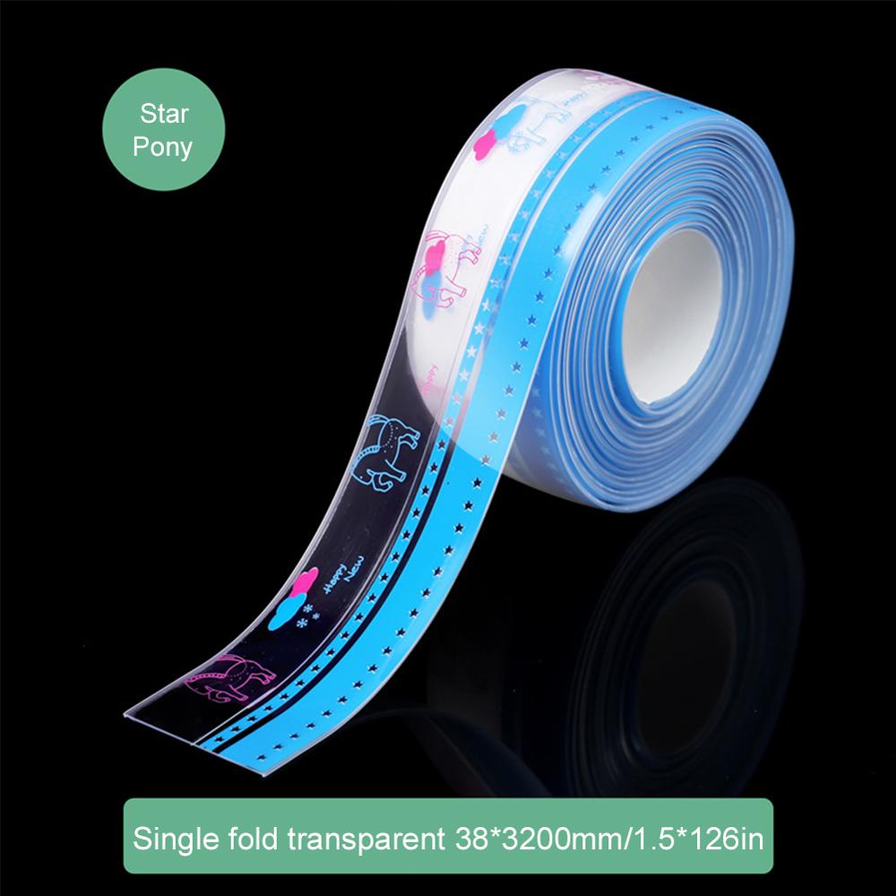 Aanrecht Waterdichte Meeldauw Sterke Zelfklevende Transparante Tape Badkamer Badkamer Kloof Strip Zwembad Water Seal 320Cm: pony
