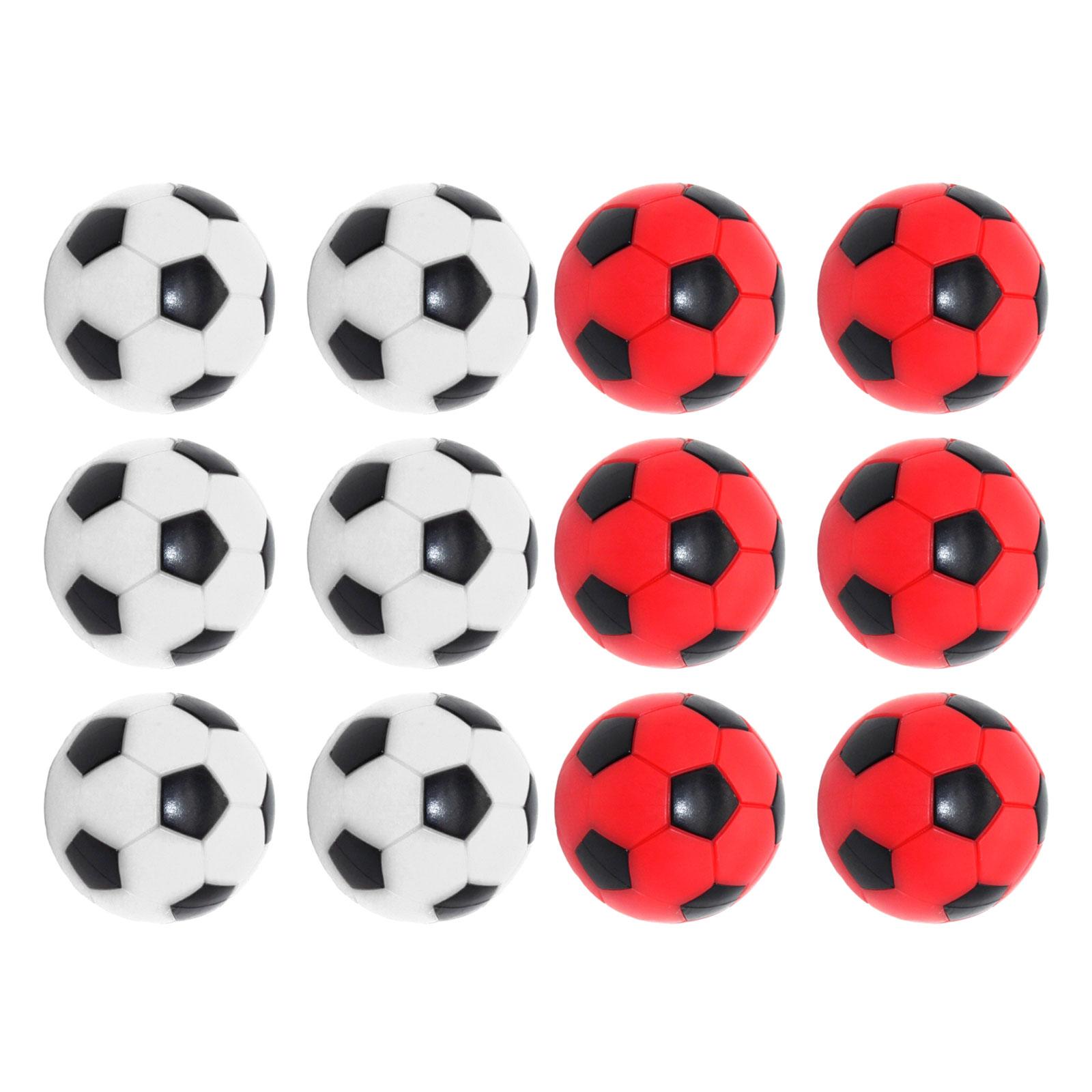 12x tafelvoetbalballen Voetbaltafelspelballen voor wedstrijdspeelgoed Indoor familiespel