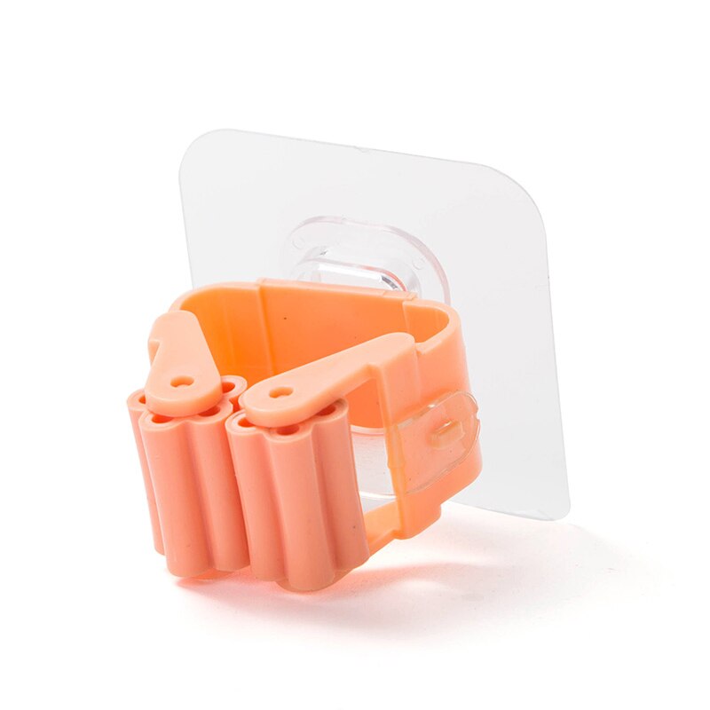 Wall Mounted Mop and Broom Holder Mop Organizer Holder Brush Broom Hanger Home Storage Rack Bathroom Hooks Household Tools: plum