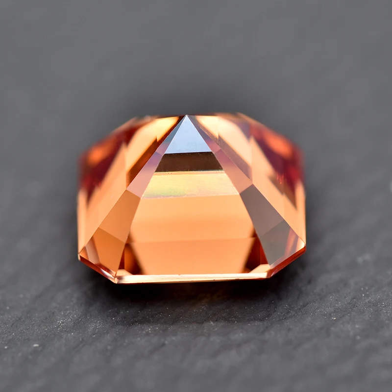 Moissanite steen watermeloen rode Asscher geslepen edelsteen Lab Grown Diamond DIY sieraden ringen oorbellen maken met GRA-certificaat