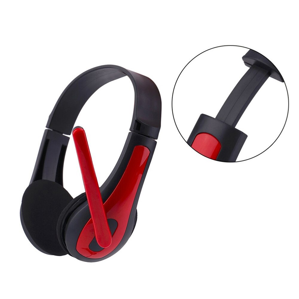 3.5Mm Hoofdtelefoon Hoofdband Met Microfoon Wired Hoofdtelefoon Stereo Spelen Gaming Met Microfoon Voor Computer Laptop Pc Game