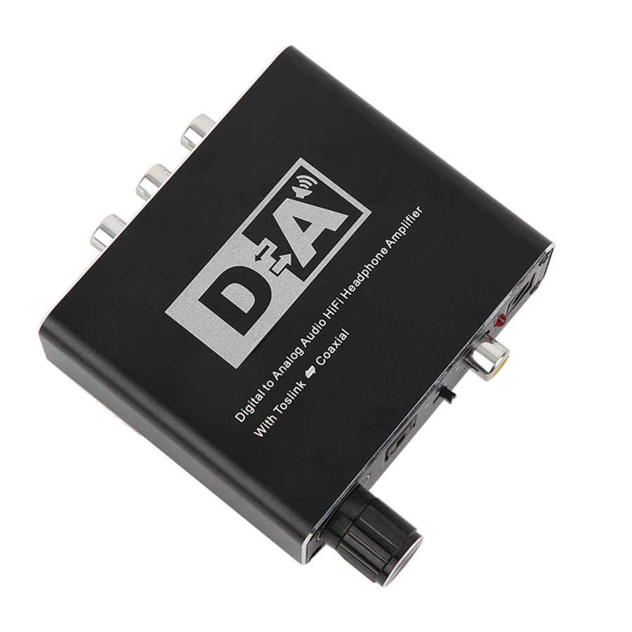 Portable Audio Converter Digital Coaxial Optical Fiber to Analog R/L Signal Adapter 3.5mm Jack digital-to-analog adapters