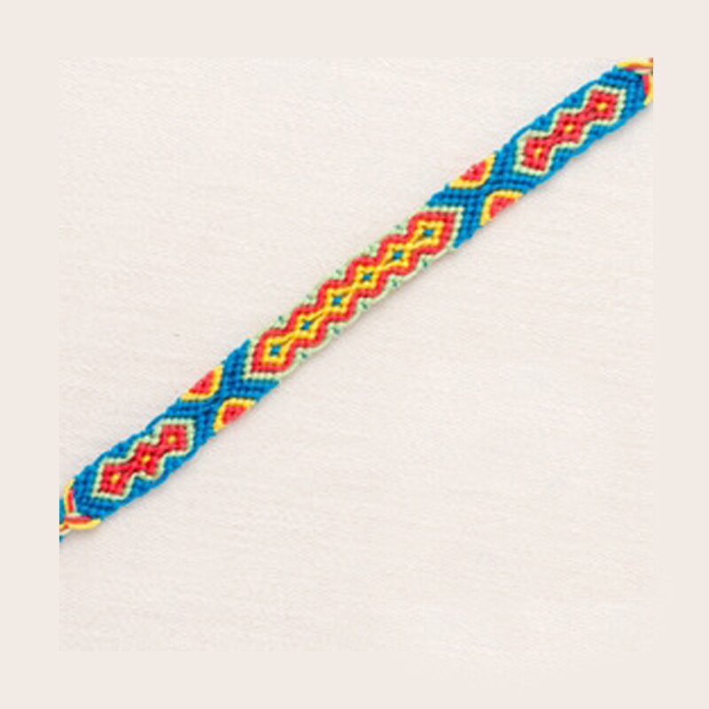 Neue Heiße Böhmischen Gewinde Armband Retro Handgemachte Boho Multicolor String Schnur Woven Geflochtene Hippie Freundschaft Armbänder Frauen Männer: A8