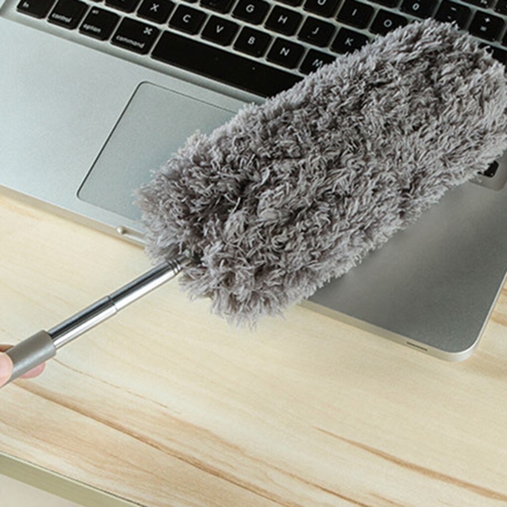 Plumeau anti-poussière en microfibre, outil de nettoyage de pare-brise de voiture, à longue poignée réglable