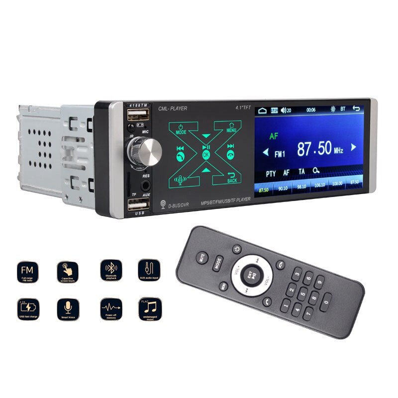 Din Rds4 1 din rádio do carro autoradio estéreo o rds 4 Pol... – Grandado