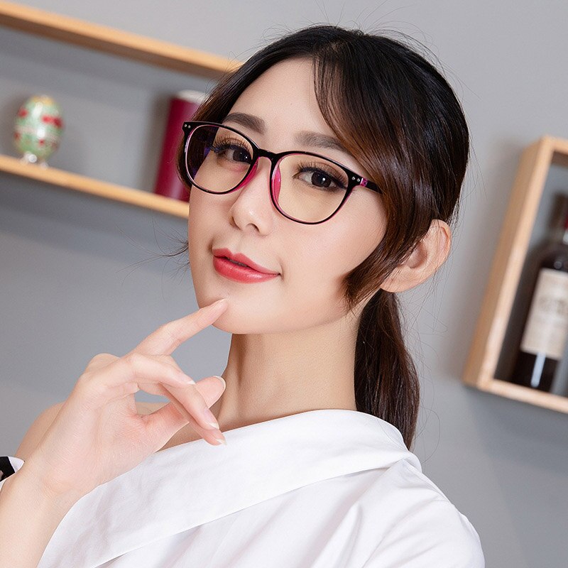 Unisex Computer Glasses Blue Light Blocking Anti Fatigue Ultra Light Round Nerd Eyeglass Frames Teens Boy Girl Anti Eye