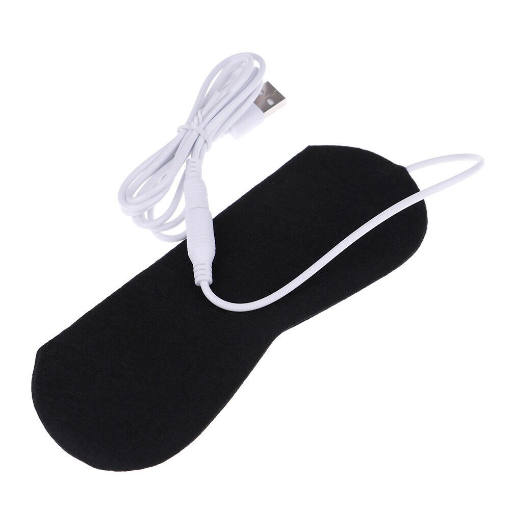 Eléctrico portátil USB cojín calentador de invierno climatizada de fibra de carbono USB calentado Pad para máscara de ojo
