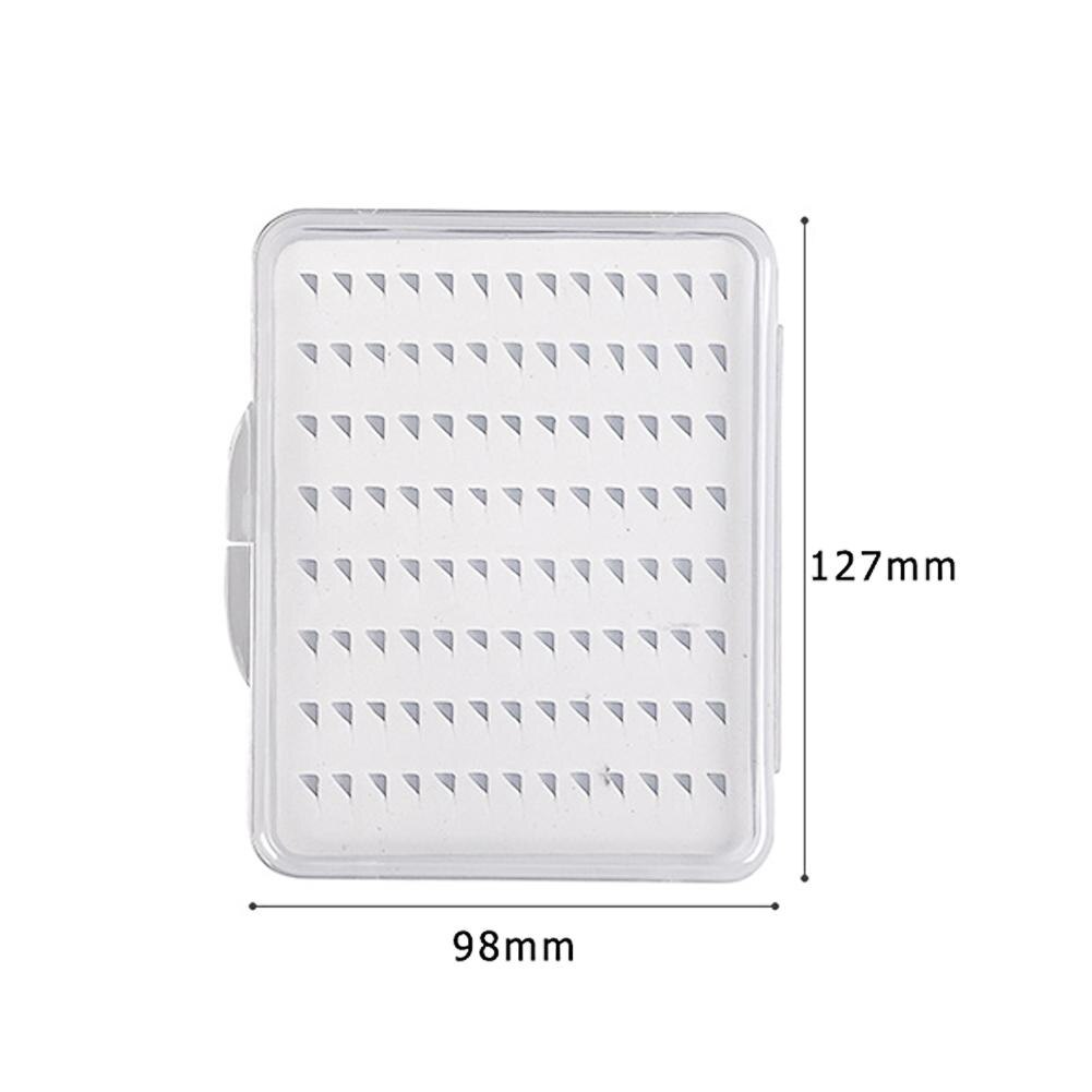 Portabale Fly Fishing Lure Bait Box Trout Flies Storage Box Case Container Organizer Pouch Waterproof EVA 3 Size Storage Boxes: M 104pcs