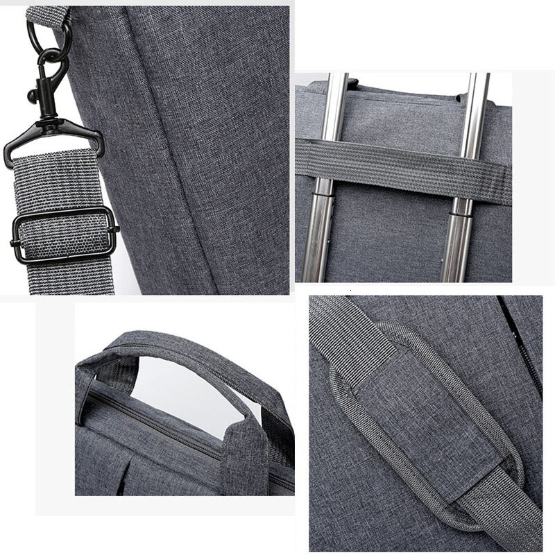 Nylonowa teczka na laptopa torba biznesowa przenośna 15.6 cala torby komputerowe torba kurierska na ramię podróżna wodoodporna torba na ramię