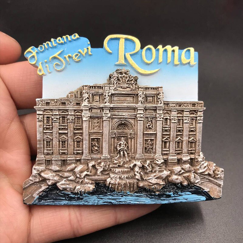 fridge magnet Germany dubai Italy Korea refrigerator paste magnetic 3d Berlin wishing fountain collection Tourist souvenir