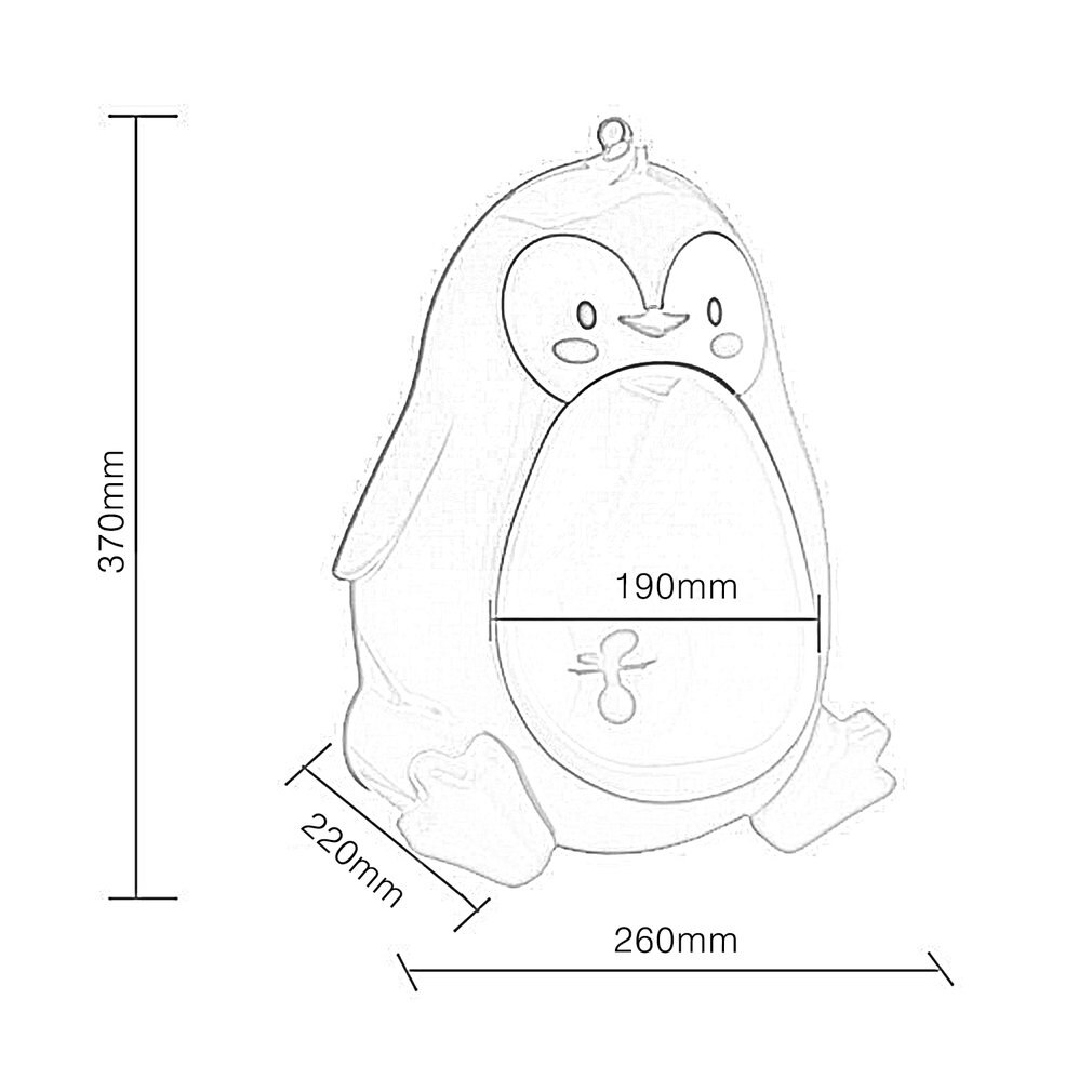 Baby Potje Wc Potties Leuke Pinguïn Pot Muur Gemonteerde Urinoirs Draagbare Training Jongen Kids Wc Lekvrij Kinderen Potje Borstel