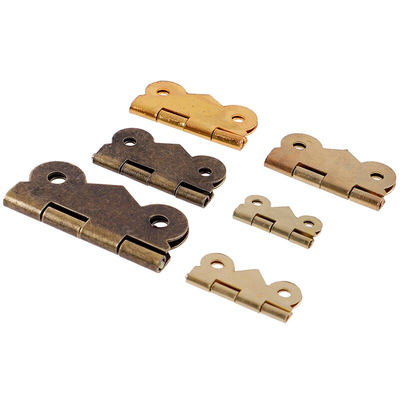 10PC Mini Butterfly Door Cabinet Drawer Jewellery Box Hinge Furniture 5 sizes