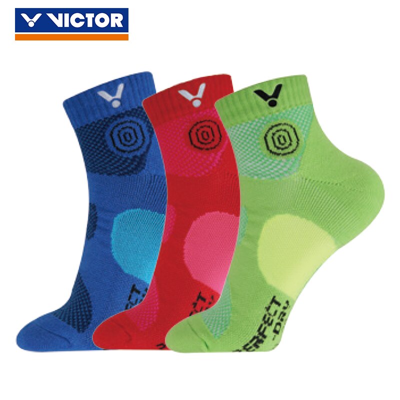 3 pares de alta qualidade victor marca profissional meias esportivas respirável meias médias badminton meia sk142 para mulheres masculinas