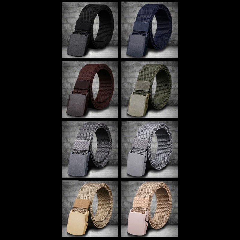 Nylon-Segeltuch-Gürtel mit Kunststoffschnalle für Herren und Damen, Arbeit Ich bin Freien, 1,5 Zoll breit, metallfrei, militärischer taktischer Taillengürtel, Flughafenfreundlich