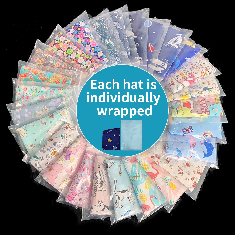 Cartoon animatie print verpleegster petten ademend laboratorium unisex werkmuts schoonheidssalon spa verzorging scrub pet