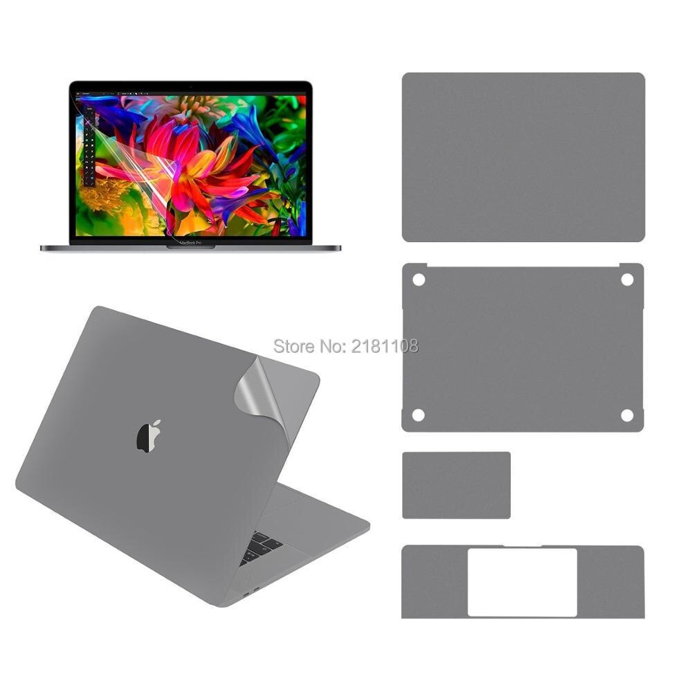 Autocollant de protection en vinyle pour Apple Macbook Pro 16 &quot;A2141, protecteur d&#39;écran, pour le haut/bas/pavé tactile, Palmguard,: 5 in 1 Gray