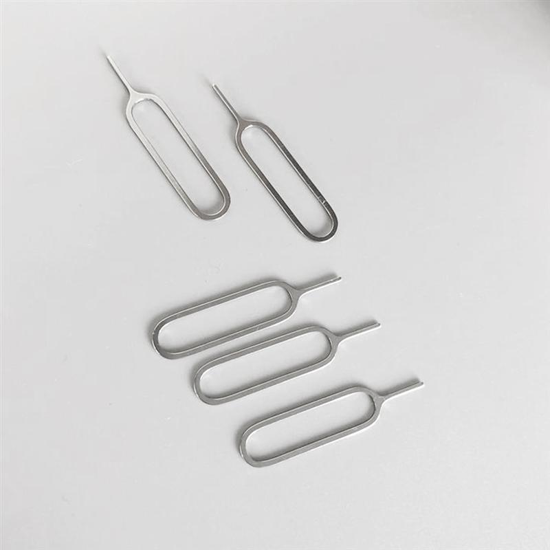 300pcs Sim Card Tray Pin Ejecting Removal Needle Opener Ejector for Mobile Phone Smartphone (Silver)