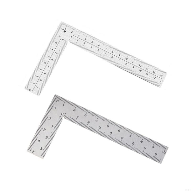 R6FF L Square Ruler Metal Square for Woodworking Measuring Furniture Making