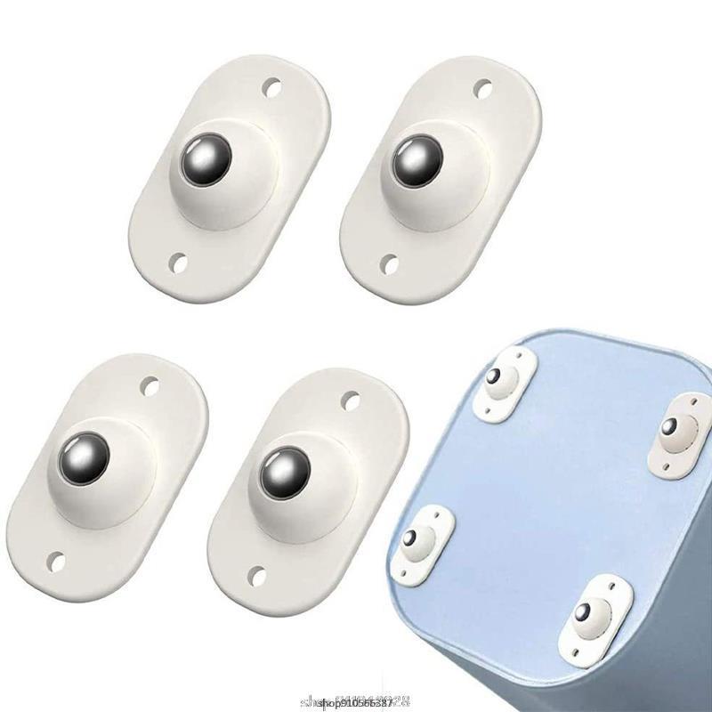 4/8/12 Pcs 360° Rotatable Caster Wheels Self Adhesive Universal Wheels Mini Swivel Wheels for Storage Boxes Small Furniture Ma26
