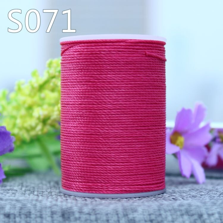 Yl055 0.55mm vokset trådsnor for skinnsøm, skinnsnor skinntråd: S071